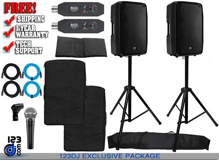 (2) RCF HDM 45-A with Vocal Microphone Package