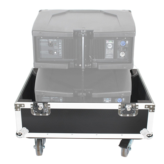 (4) RCF HDL 10-A with Flight Cases Package