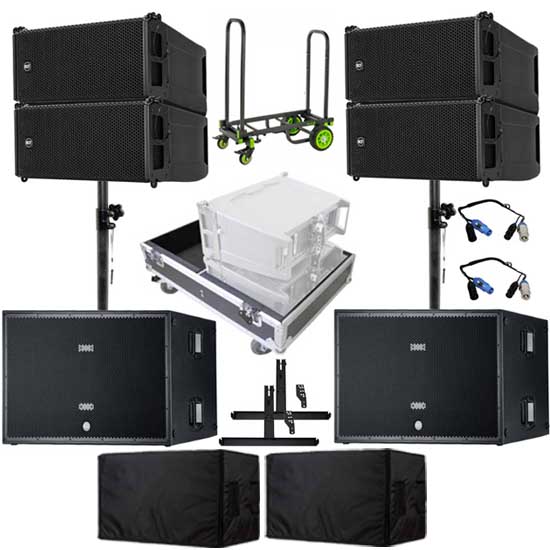 (4) RCF HDL6-A with RCF SUB 8006-AS Subwoofer Package