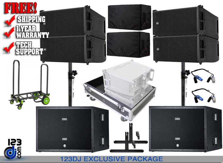 (4) RCF HDL6-A with RCF SUB 8006-AS Subwoofer Package