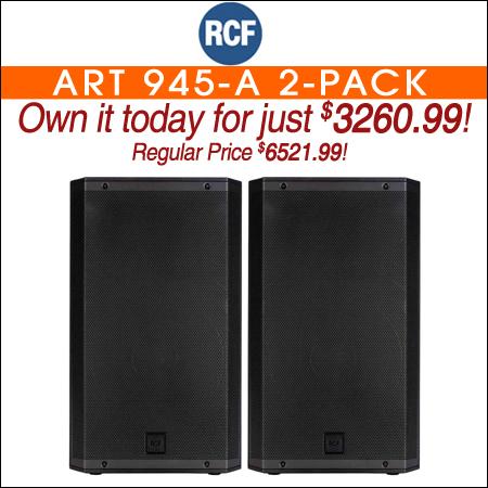 RCF ART 945-A 15" Professional Digital Active Speaker 2-Pack