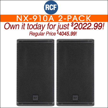 RCF NX-910A Active 10" 2-way Powered Speaker 2-Pack