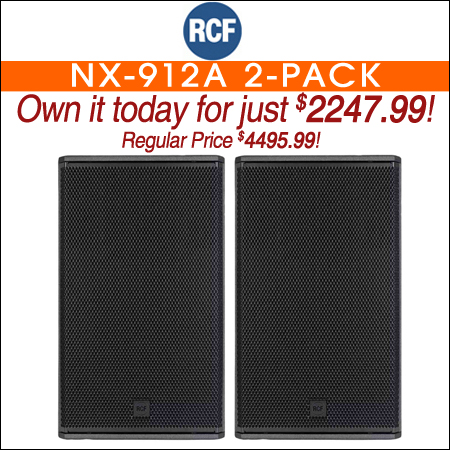 RCF NX-912A Active 12" 2-way Powered Speaker 2-Pack