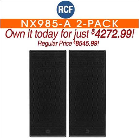 RCF NX985-A 15" 3-Way Powered Speaker 2-Pack