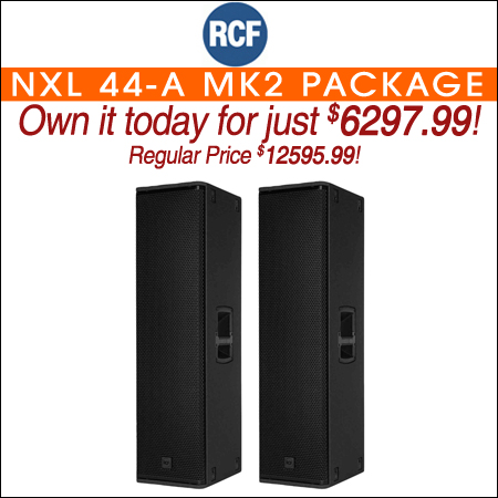 RCF NXL 44-A MK2 Active 2-Way Column Array Powered Speaker Package