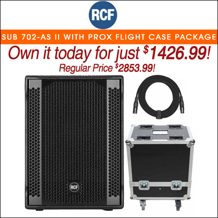 RCF SUB 702-AS II with ProX Flight Case Package