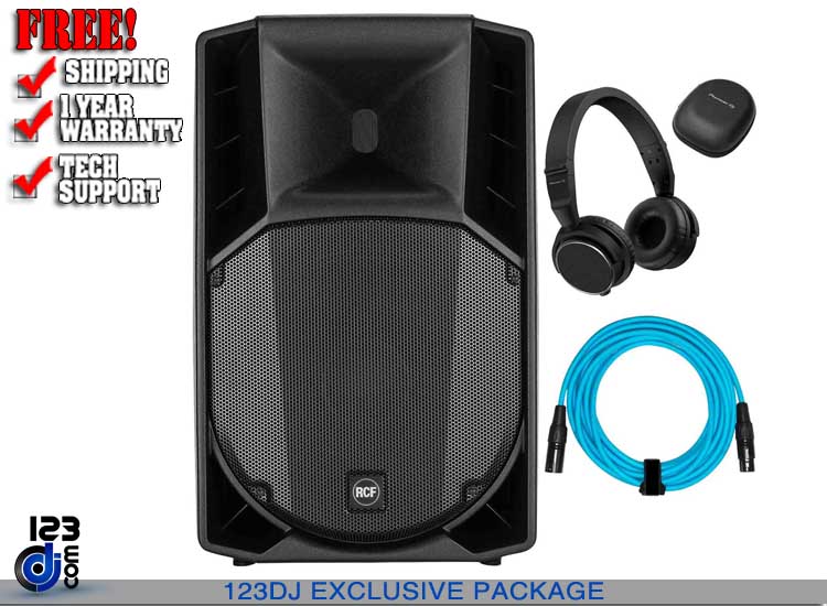 RCF ART 735-A MK4 with HDJ-S7 Black Headphone Package