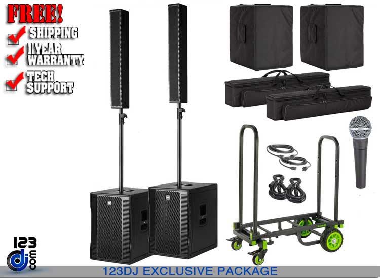 RCF EVOX 12 Active Portable 2-Way Array PA System Go Package