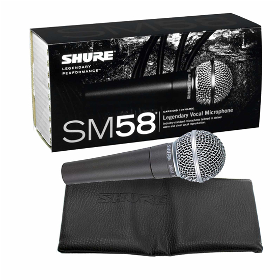 RCF Evox Jmix8 White with Shure Vocal Microphone Package