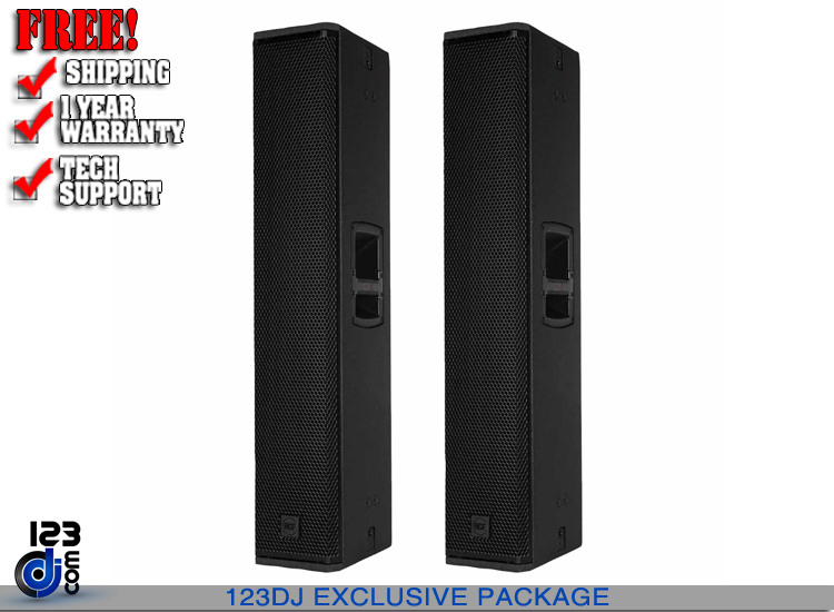 RCF NX-L24A-MK2 Active Two-Way Column Array Powered Speaker 2-Pack