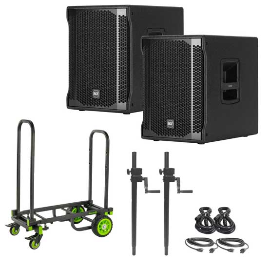 RCF SUB 702-AS II 12" Active Subwoofer Go Package