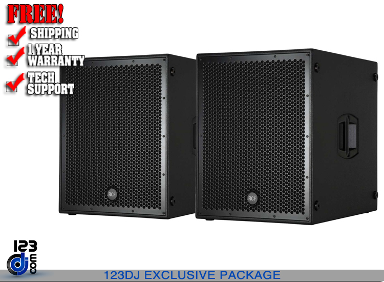 RCF SUB 8004-AS 18" Active High Power Subwoofer 2-Pack