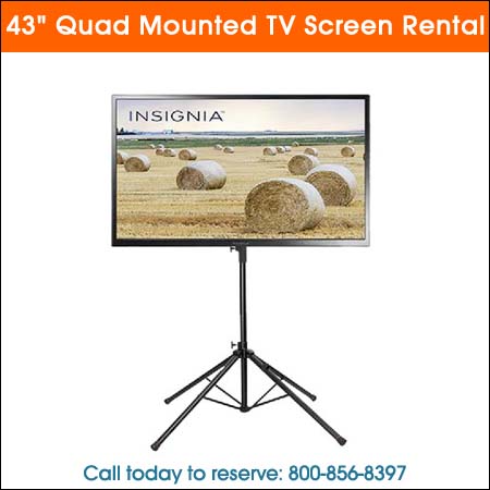 43inch Quad Mounted TV Screen Rental