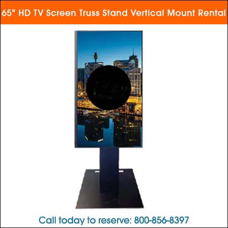 65inch HD TV Screen Truss Stand Vertical Mount Rental