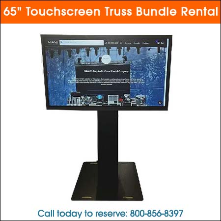 65inch Touchscreen Truss Bundle Rental