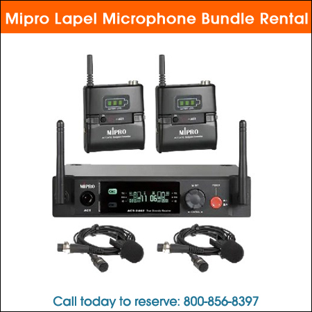 Mipro Lapel Microphone Bundle Rental