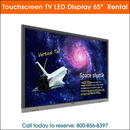 Touchscreen TV LED Display 65inch  Rental