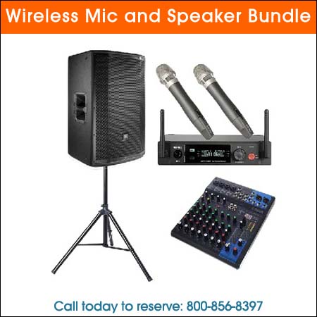Wireless Mic and Speaker Bundle