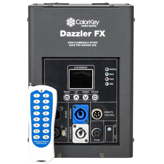 ColorKey CKU-7700 Dazzler FX Cold Spark Machine-Black