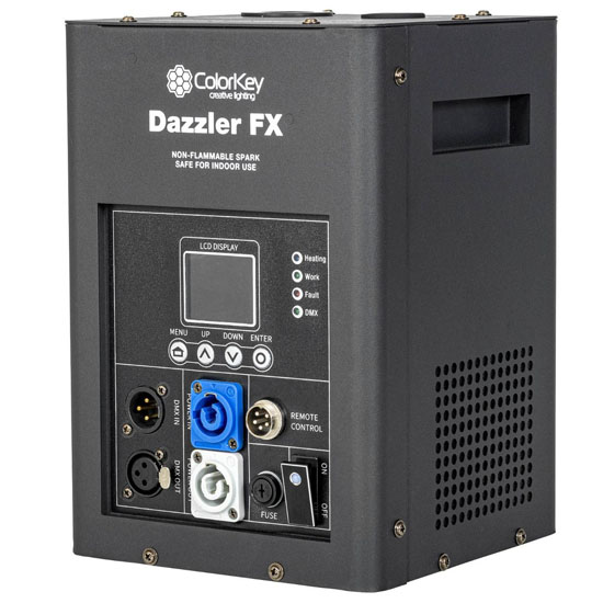 ColorKey CKU-7700 Dazzler FX Cold Spark Machine-Black