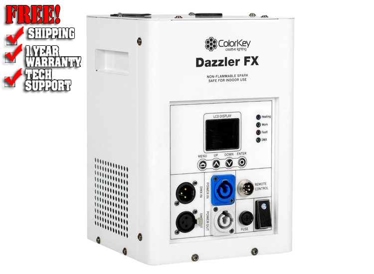 ColorKey CKU-7701 Dazzler FX Cold Spark Machine-White