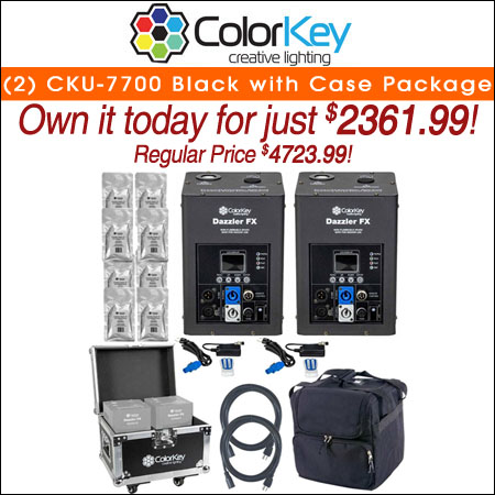 (2) ColorKey CKU-7700 Black with Case Package