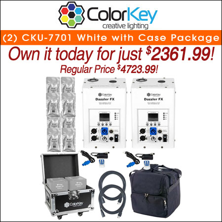 (2) ColorKey CKU-7701 White with Case Package