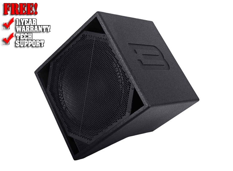 BASSBOSS DiaMon 112 12" Remote Powered Top Passive Loudspeaker- Enamel Black