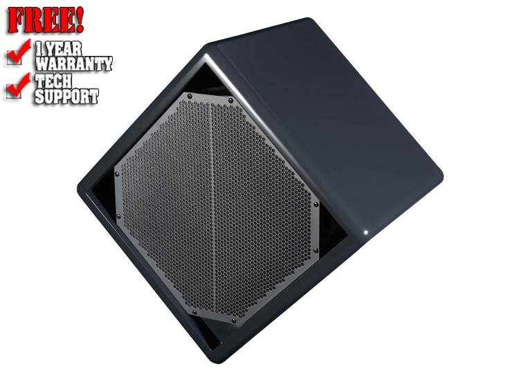 BASSBOSS DiaMon 112 12" Remote Powered Top Weatherized Passive Loudspeaker - Enamel Charcoal