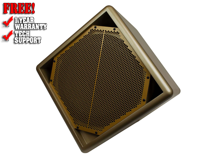 BASSBOSS DiaMon 112 12" Remote Powered Top Weatherized Passive Loudspeaker - Enamel Gold