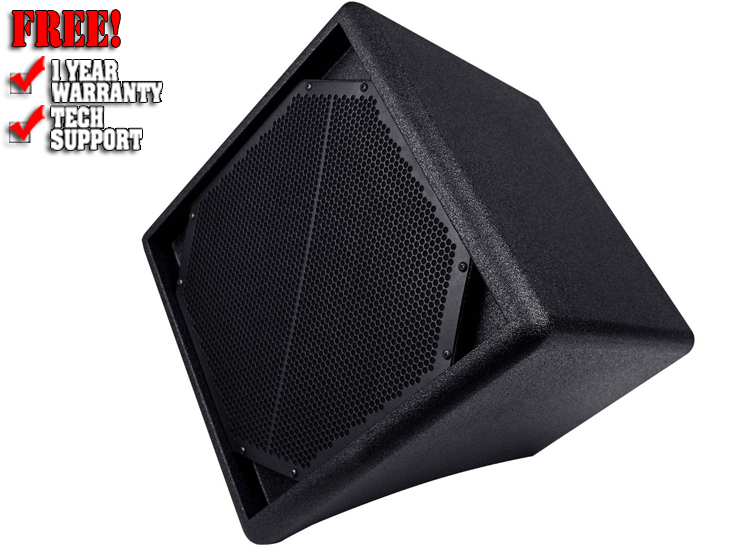 BASSBOSS DiaMon 112 12" Remote Powered Top Weatherized Passive Loudspeaker - Polyurea Black