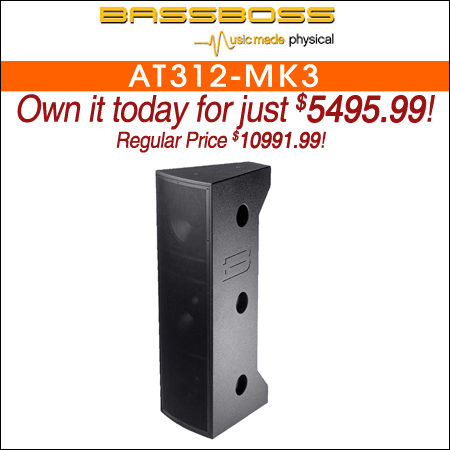 BASSBOSS AT312-MK3 Triple 12" Powered Top Active Loudspeaker