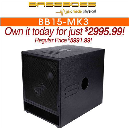 BASSBOSS BB15-MK3 Single 15" Powered Active Subwoofer