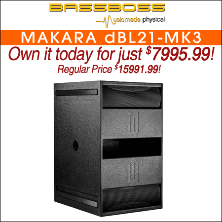 BASSBOSS MAKARA dBL21-MK3 High-Output Dual 21" Powered Subwoofer