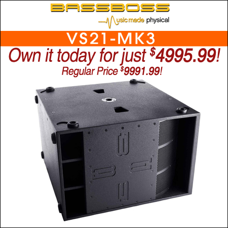 BASSBOSS VS21-MK3 Single 21" Powered Active Subwoofer