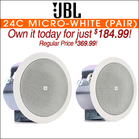 JBL Control 24C Micro 4.5-inch Ceiling Speakers-White (Pair)