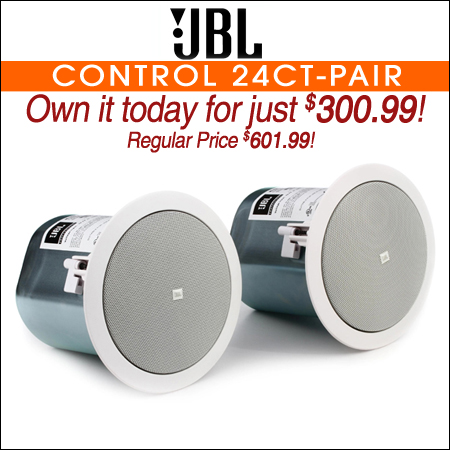 JBL Control 24CT 4" Ceiling Speakers with Transformer (Pair)