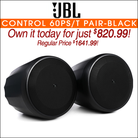 JBL Control 60PS/T Pendant Subwoofer Pair - Black