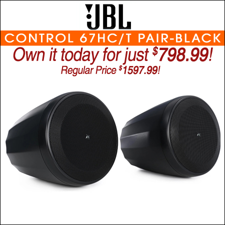 JBL Control 67HC/T Pendant Speaker Pair - Black