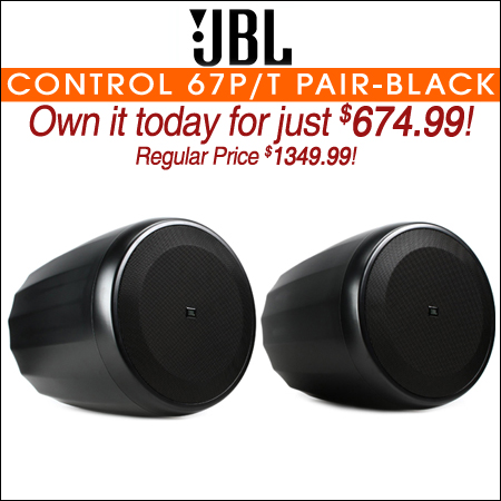 JBL Control 67P/T Pendant Speaker Pair - Black