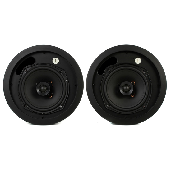 JBL Control 16C/T 6.5" Ceiling Speakers with Transformer-Black (Pair)