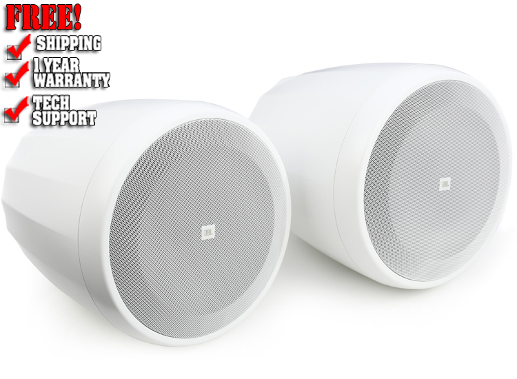 JBL Control 65P/T Compact Pendant Speaker Pair - White