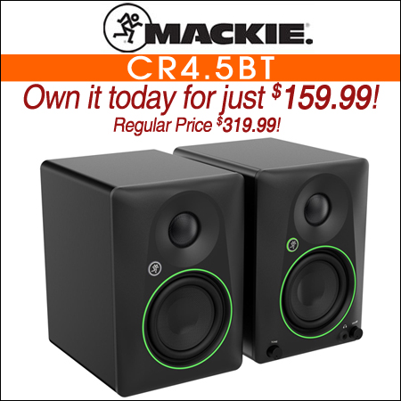 Mackie CR4.5BT 4.5-inch Powered Bluetooth Studio Monitors