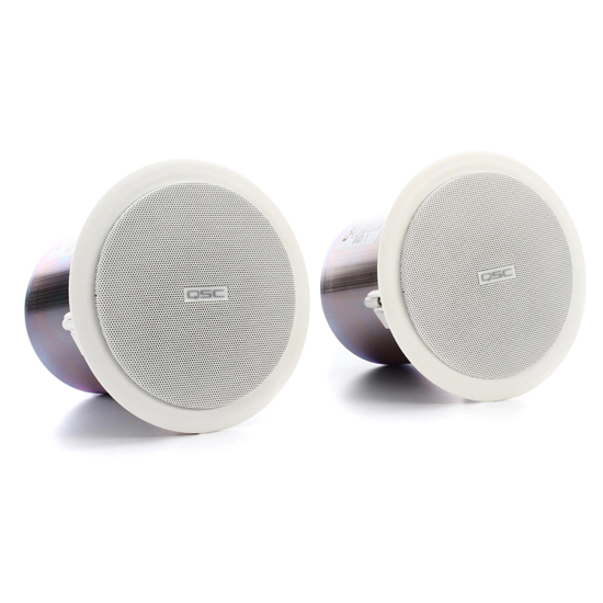 QSC AC-C4T Ceiling-mounted Loudspeaker-White (Pair)