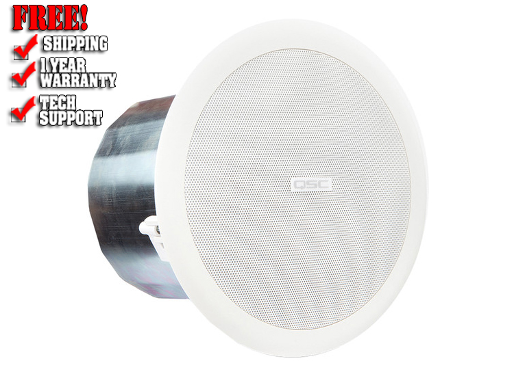 QSC AC-C6T 6.5-inch Ceiling-mounted Loudspeaker-White