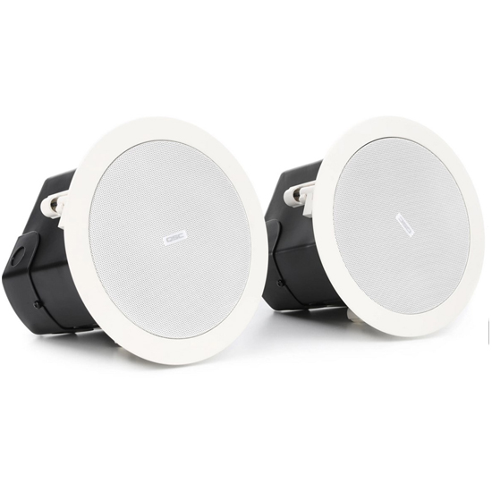 QSC AcousticDesign AD-C4T 4.5-inch 2-way Ceiling Speakers-White (Pair)