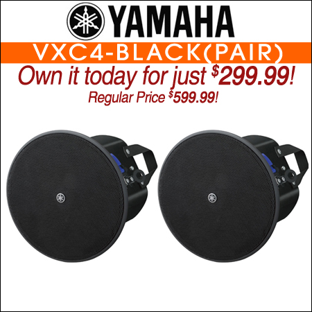 Yamaha VXC4 4-inch In-Ceiling Speaker-Black (Pair)