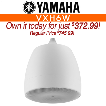 Yamaha VXH6W 6.5-inch Pendant Speaker - White (Single)