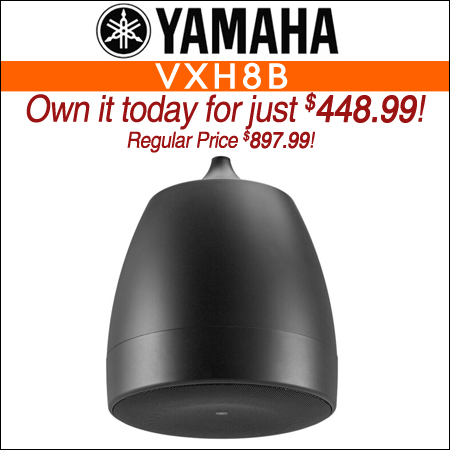 Yamaha VXH8B 8-inch Pendant Speaker - Black (Single)