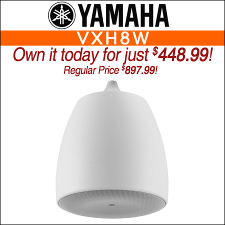 Yamaha VXH8W 8-inch Pendant Speaker - White (Single)